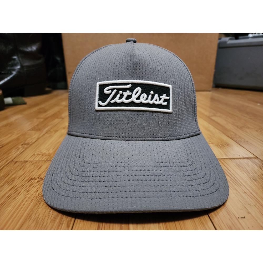 Titleist Oceanside Golf Hat Gray Performance Snapback Cap Rockwall Golf Patch